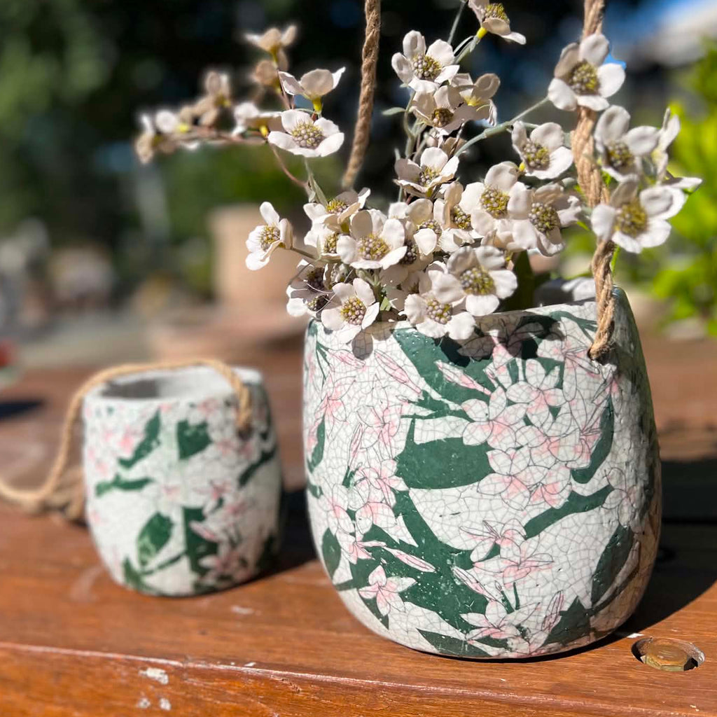 Hanging Frangipani Pots