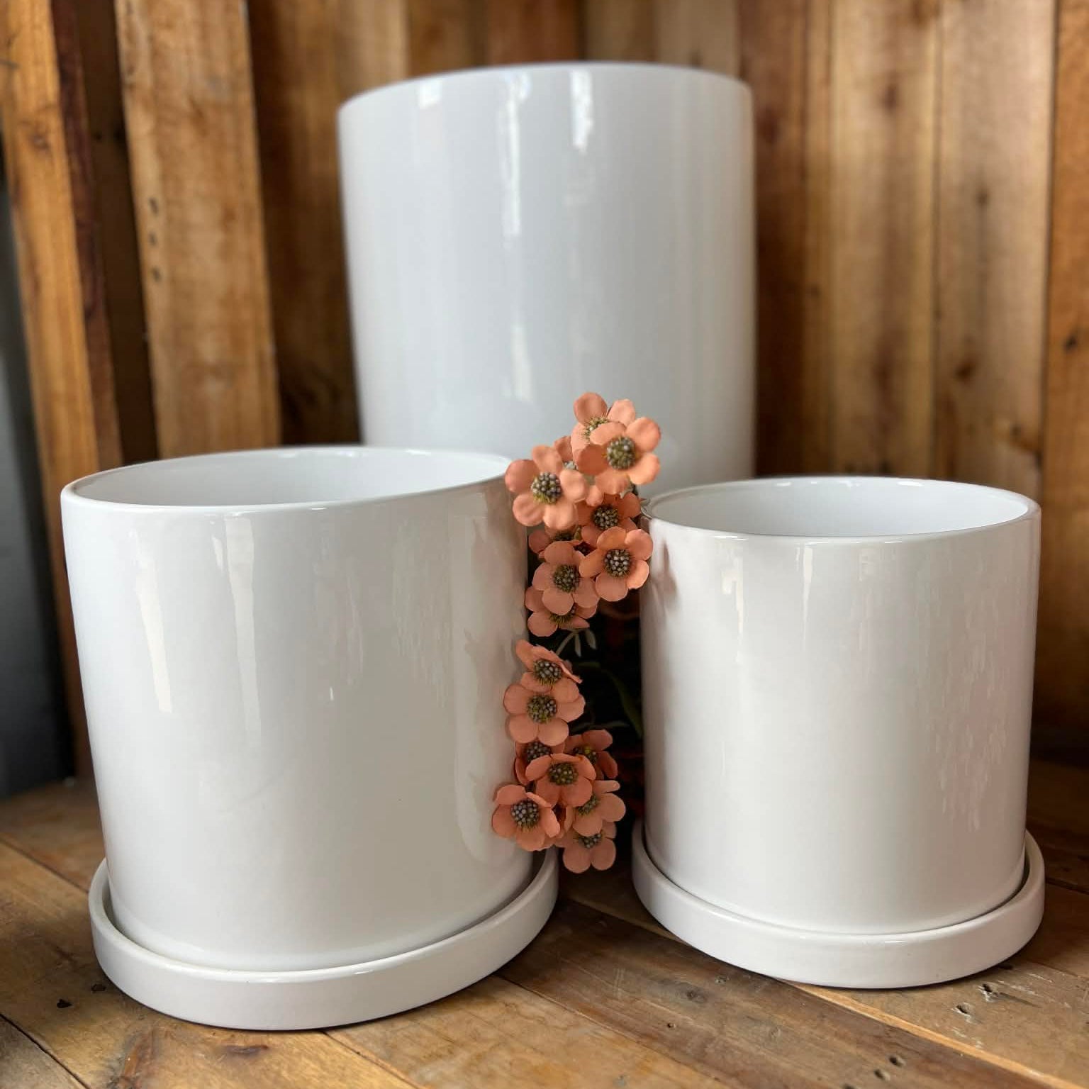 Classic White Pots