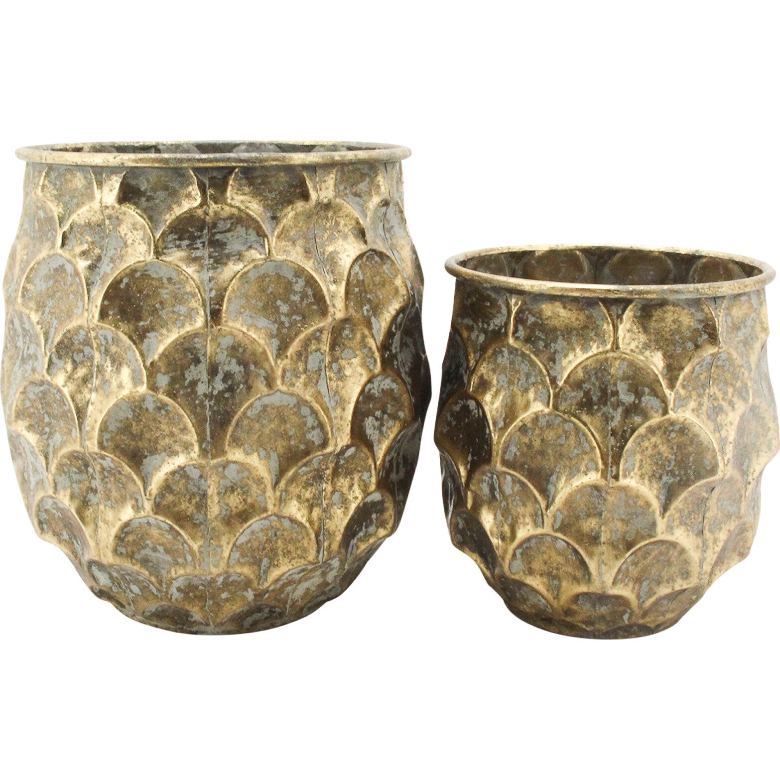 Opulent Gold Planters