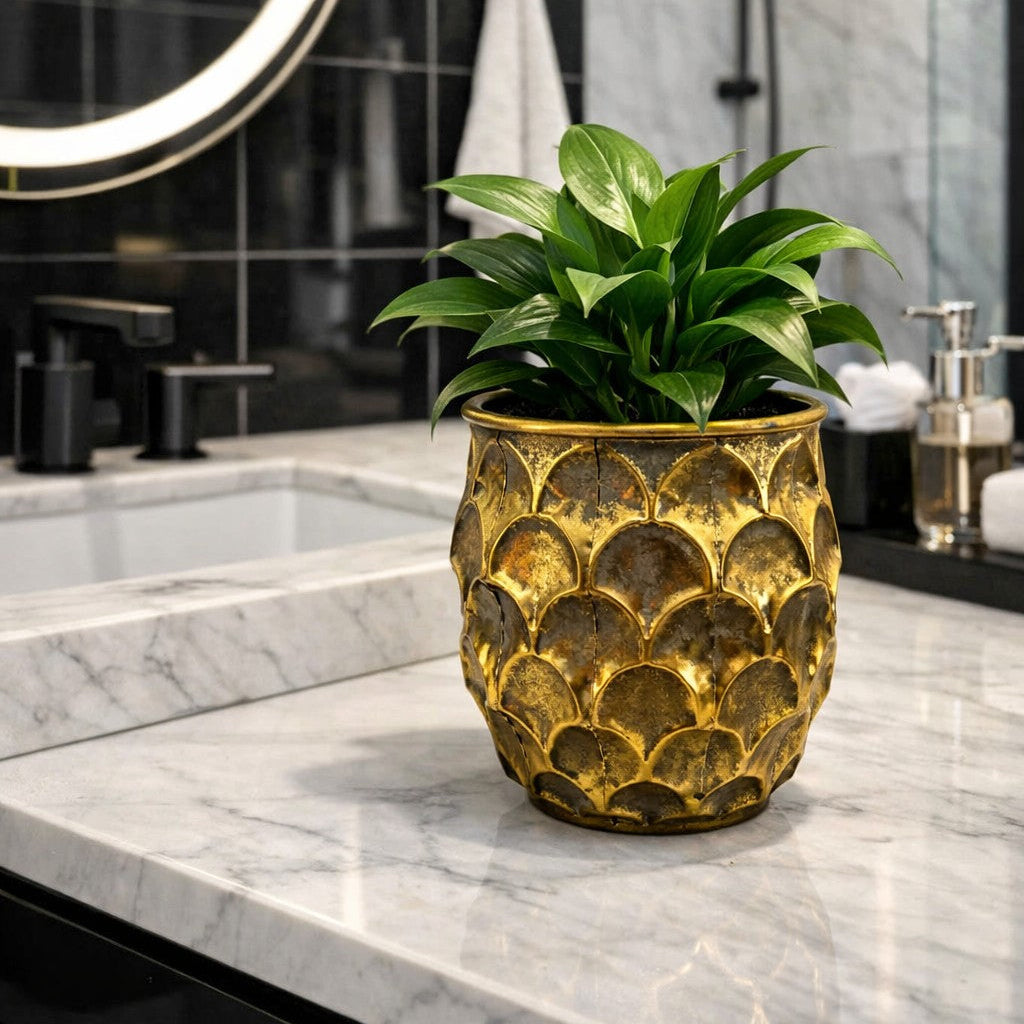 Opulent Gold Planters