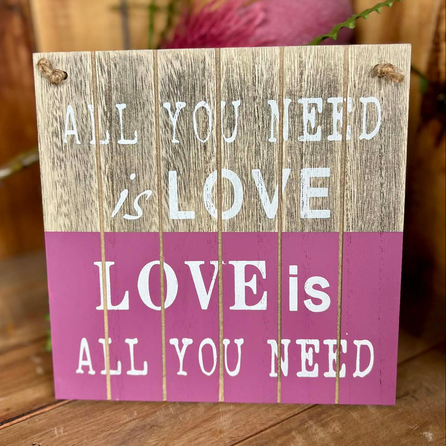 "All you need is Love" Hanger