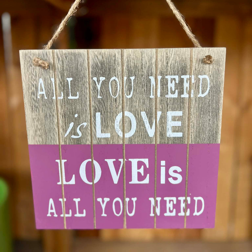 "All you need is Love" Hanger