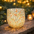 Sunset Mosaic Glassware - Tall