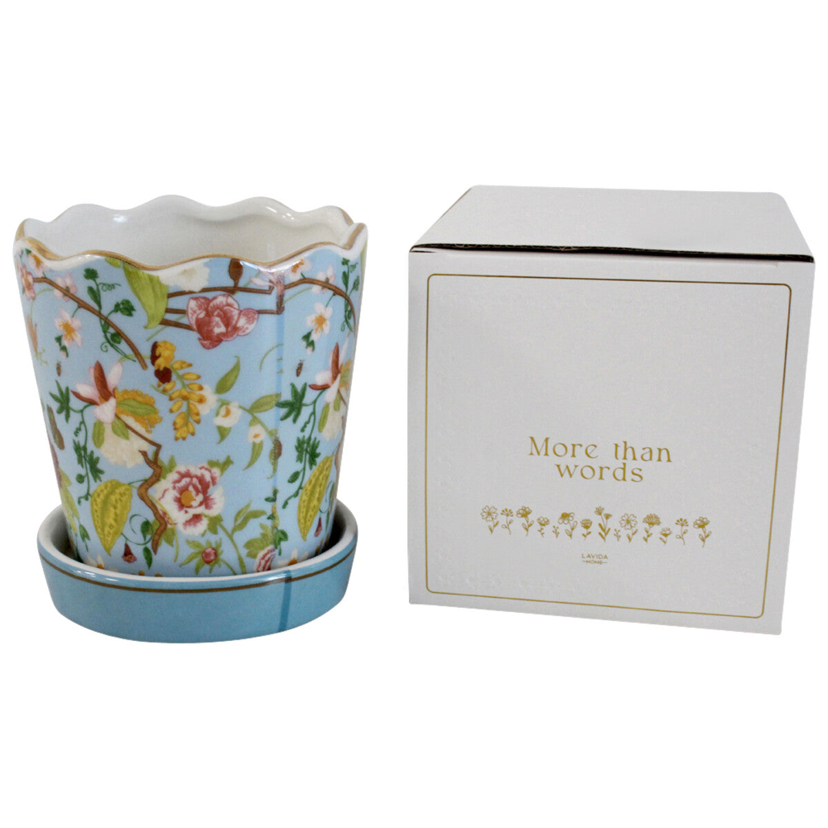 Botanical Pot with saucer