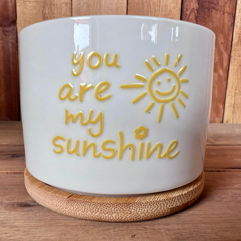 "You are my Sunshine" pot