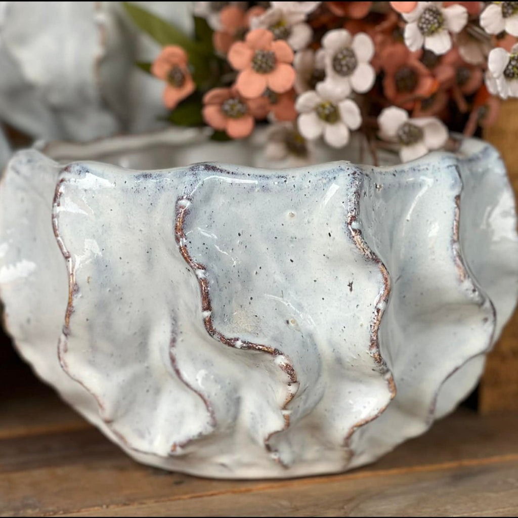 White Coral Inspired Pots