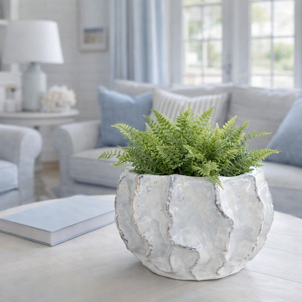 White Coral Inspired Pots