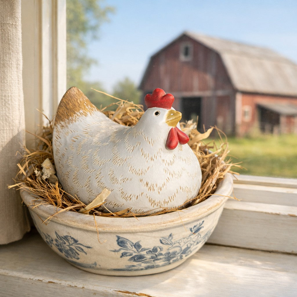 Chubby White Hen