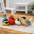 Row of Coloured Birds