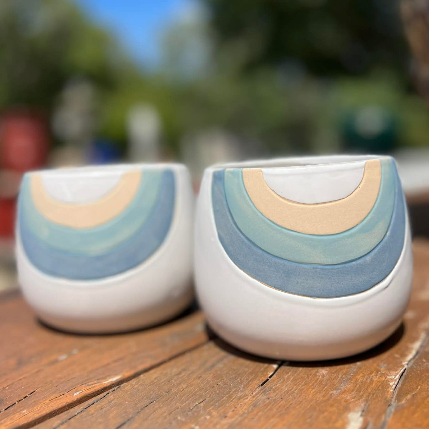 Rainbow Sky Pots