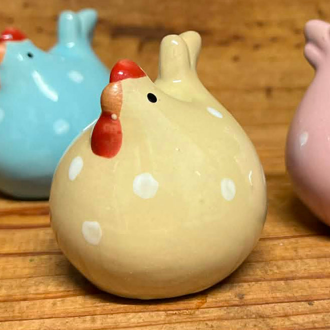 Mini Ceramic Hens