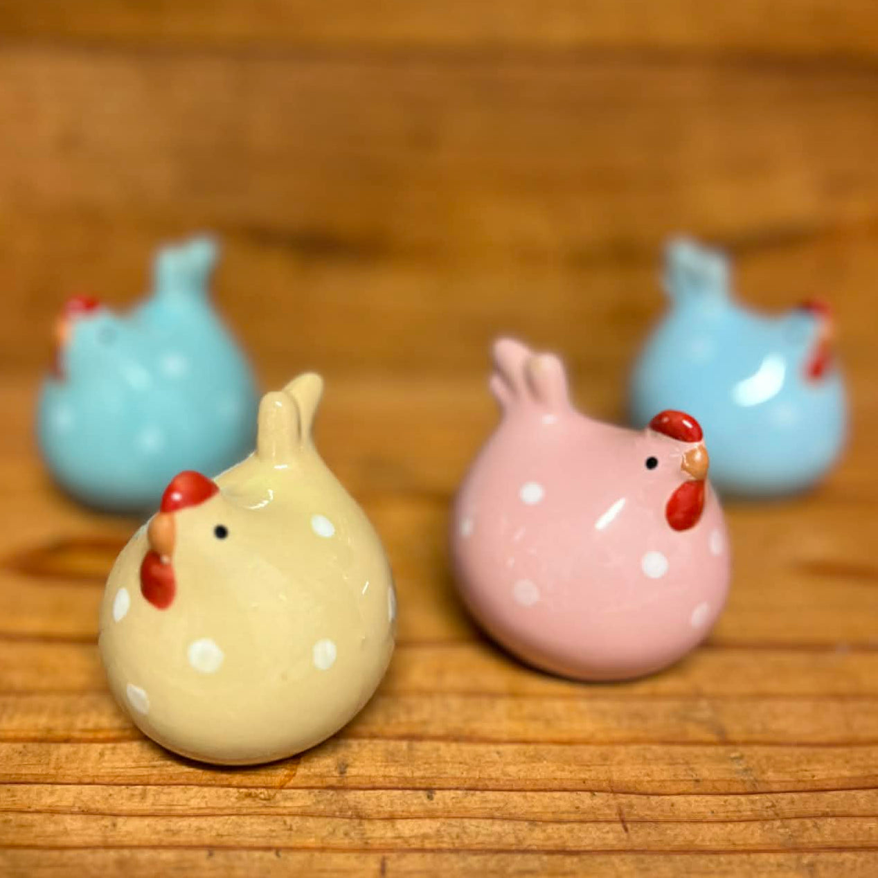 Mini Ceramic Hens