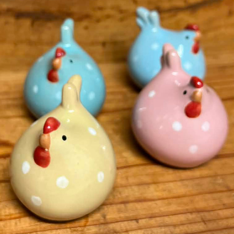 Mini Ceramic Hens