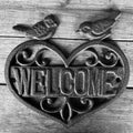 Love Birds Welcome Sign