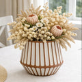 White Terracotta Stripe